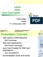 Mobile Application Based on (U)SIM Java Card Applet Patrick Biget