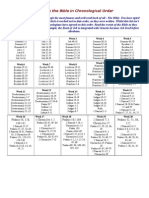 Bible in Chronological Order