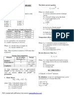 ELECTRONICS Formulas and Concepts Tips