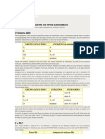 Tipos de sangue e compatibilidade