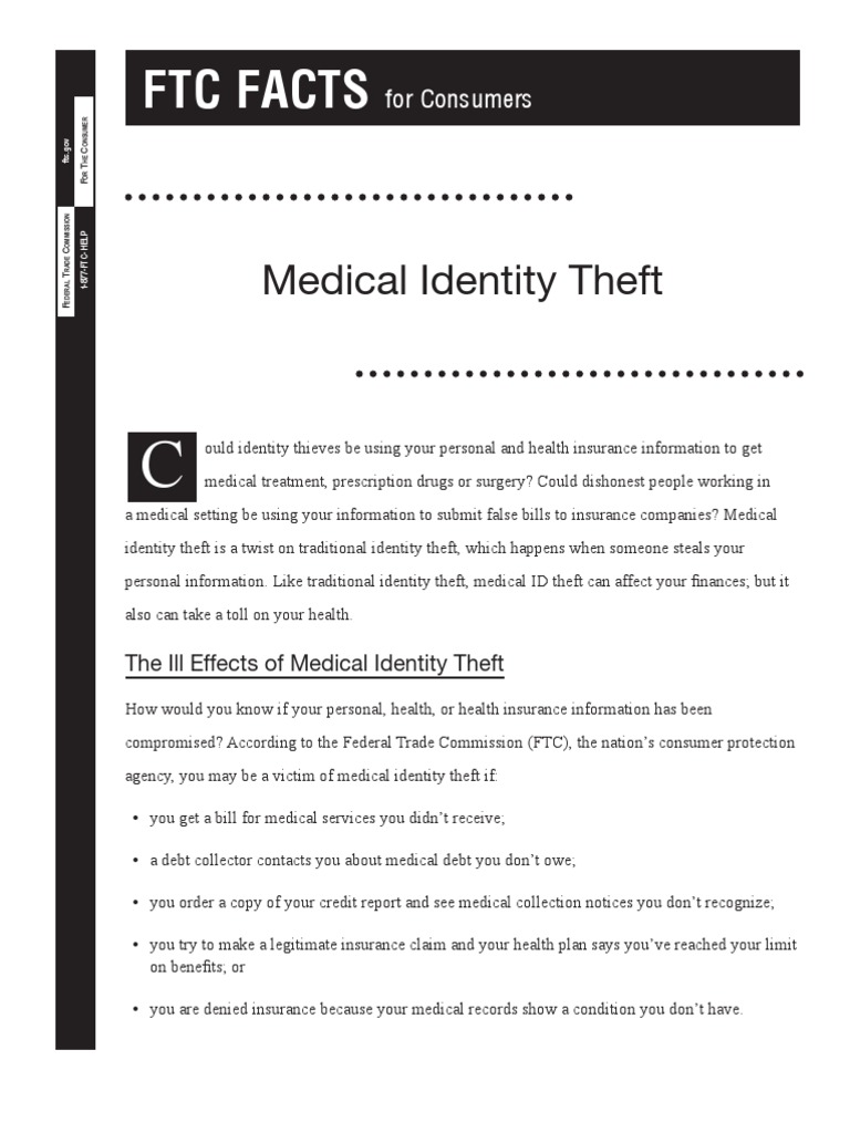 case study 2.20 medical identity theft