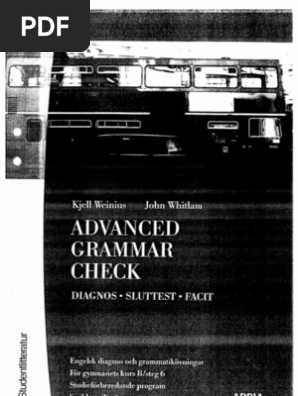 Advanced grammar check engelska 6 facit
