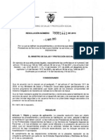 Resolución 1441 de 2013 Ministerio