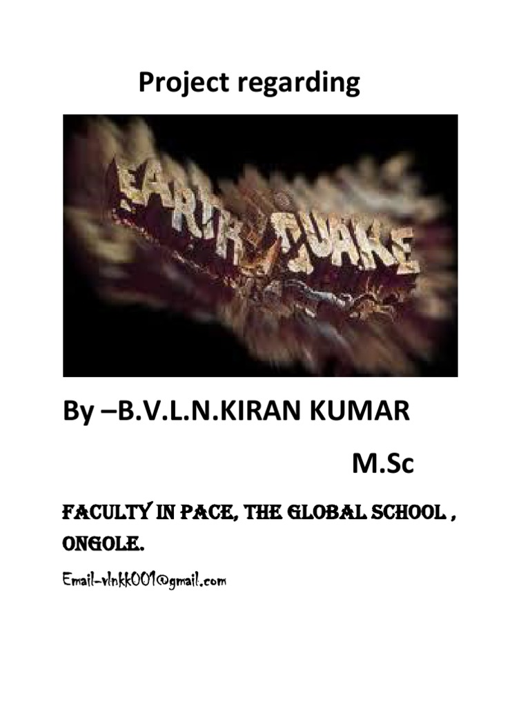 Comprehensive Earthquake Project Guide | PDF | Seismology | Earthquakes