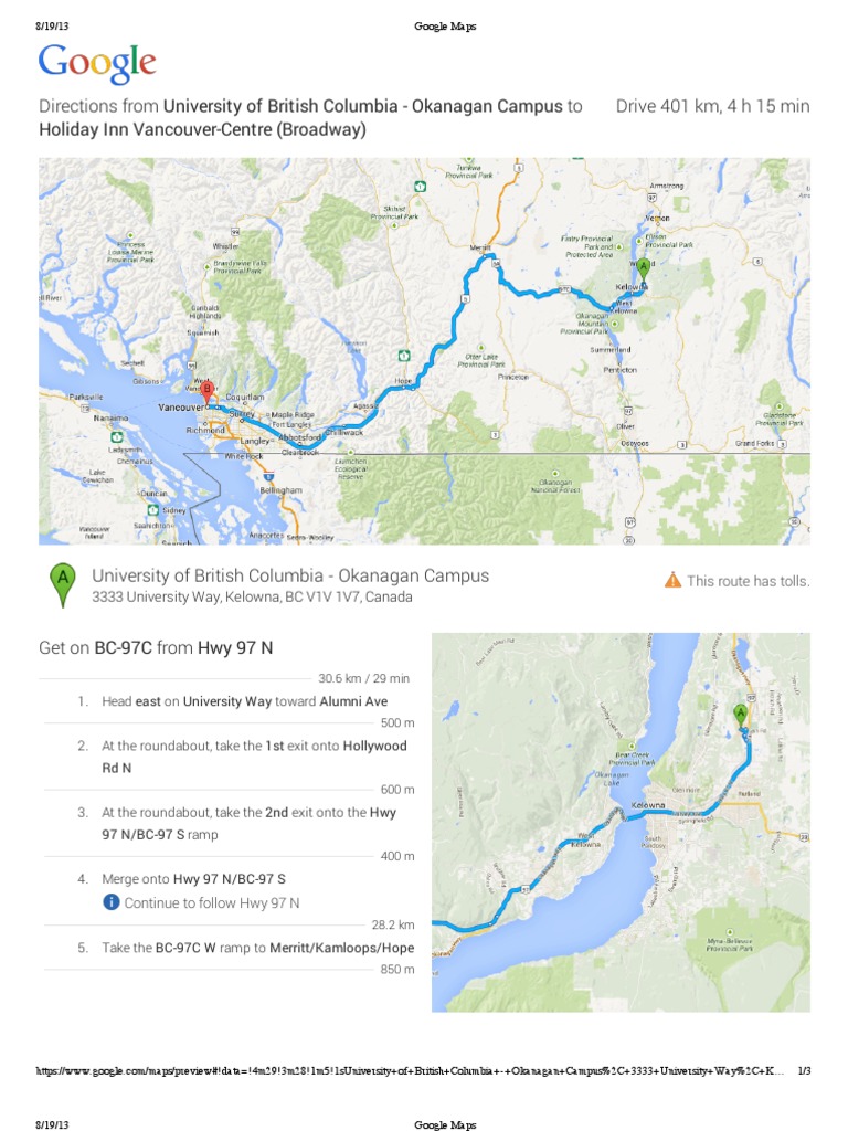 WC Milage Map | PDF | Social Science | Travel