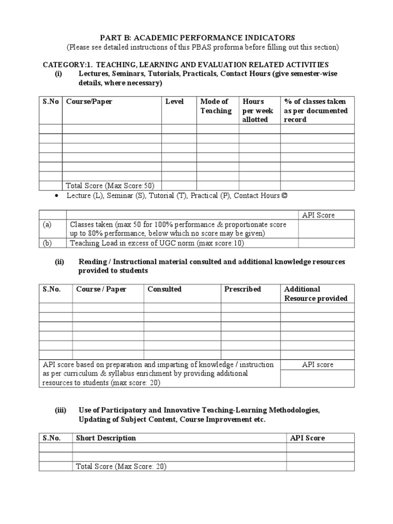 Academic Performance Indicators Lecture Educational Assessment