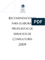 Recomendaciones para Elaborar Propuestas de Servicios