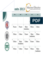 Calendarizacion Agosto