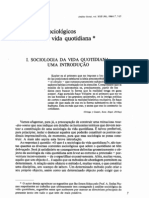 Paradigmas Sociologicos Na Analise Da Vida Quotidiana