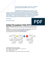 Roled Throughput Yield (RTY)