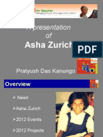 Presentation On Asha Zurich at The General Body Meeting 2013