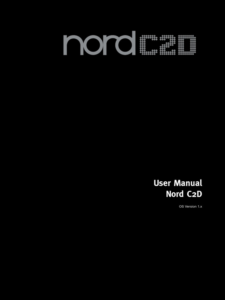 Nord C2D Manual v1.x (Eng) | PDF | Installation (Computer Programs ...