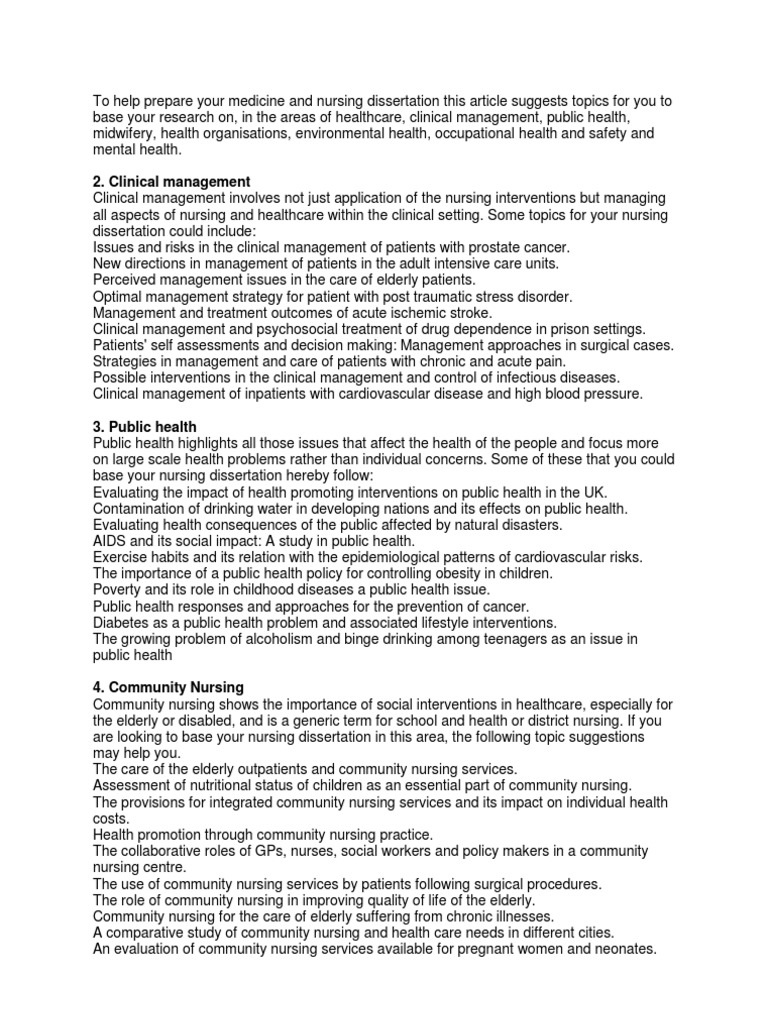 Nursing thesis topics pdf picture