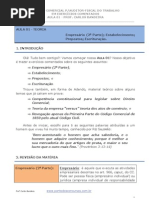 AFT II Comercial EXE Bandeira Aula 01