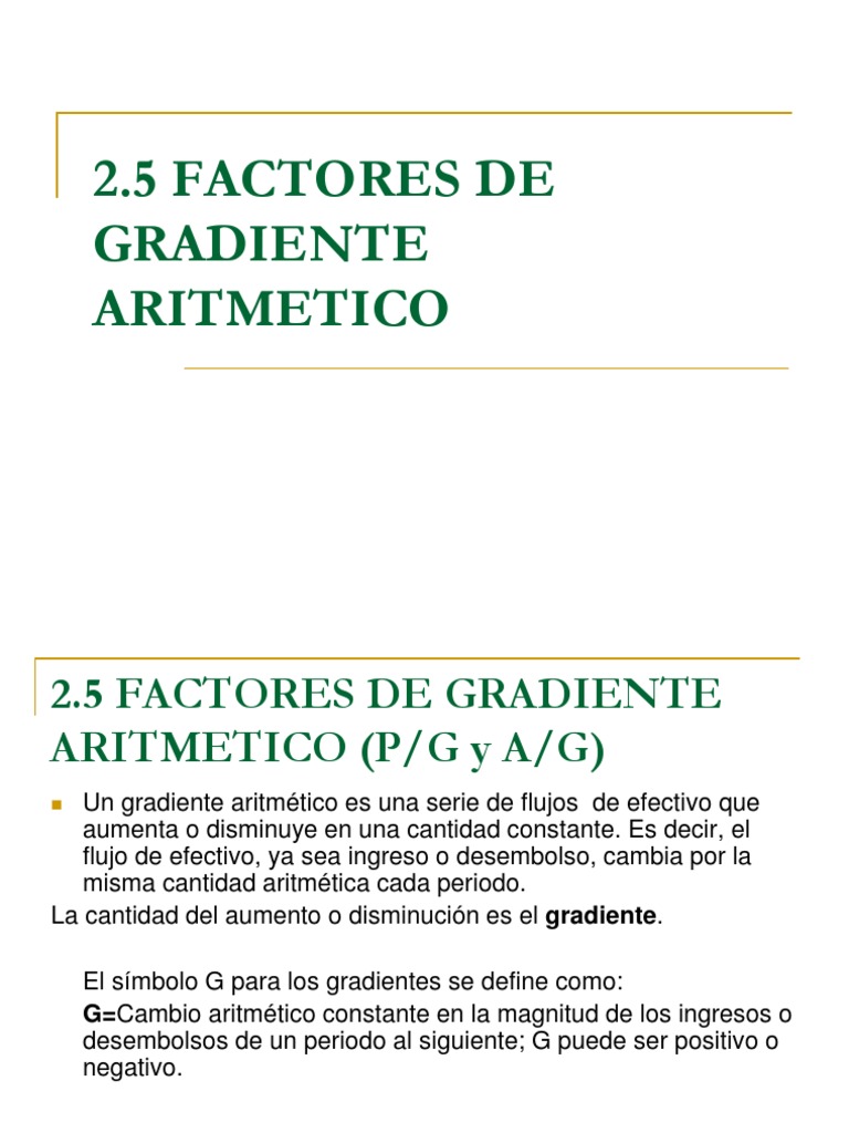 PRESENTACIÓN IE 12 Factor de Gradiente Economico | PDF | Euro | Hoja de ...