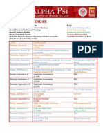 Fall 2013 Calendar: Semester Requirements: Key