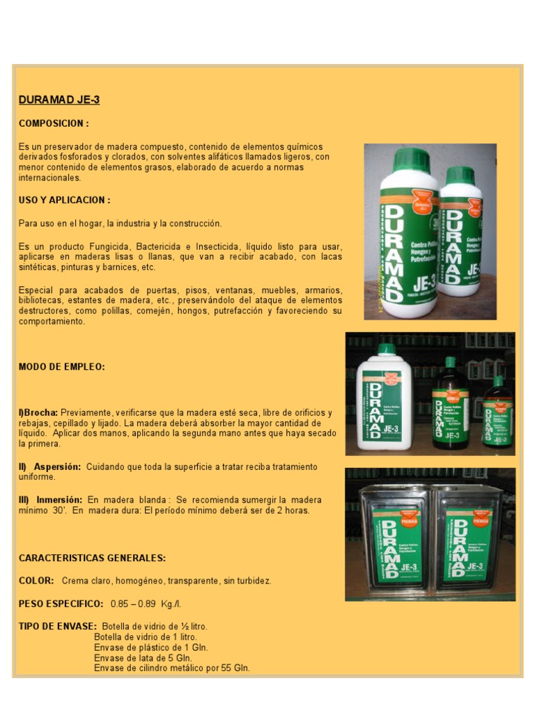 Preservantes de Madera: Guía Rápida | PDF | sal | Las bacterias, image size:768x1024