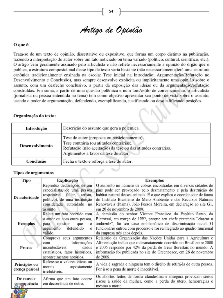 Qual O Tema Do Artigo De Opinião Chega De Violência
