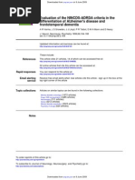 Download Evaluation of the NINCDS-ADRDA Criteria by dogstar23 SN16333720 doc pdf