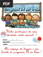 Convite - Fé em Deus 1