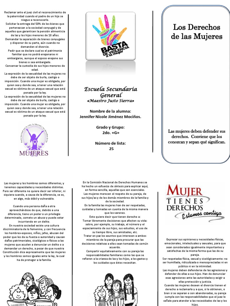 Derechos de Las Mujeres | PDF | Familia | Mujer
