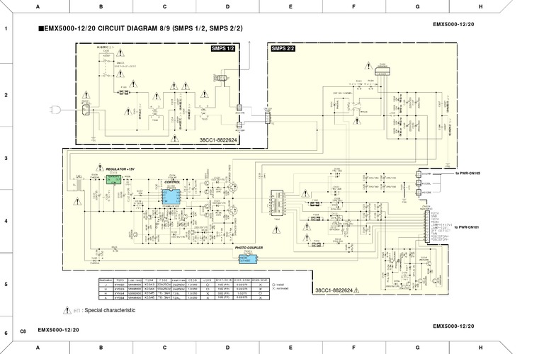 Yamaha EMX5000 Mixer(Power Supply)