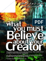 What You Must Believe About Your Creator