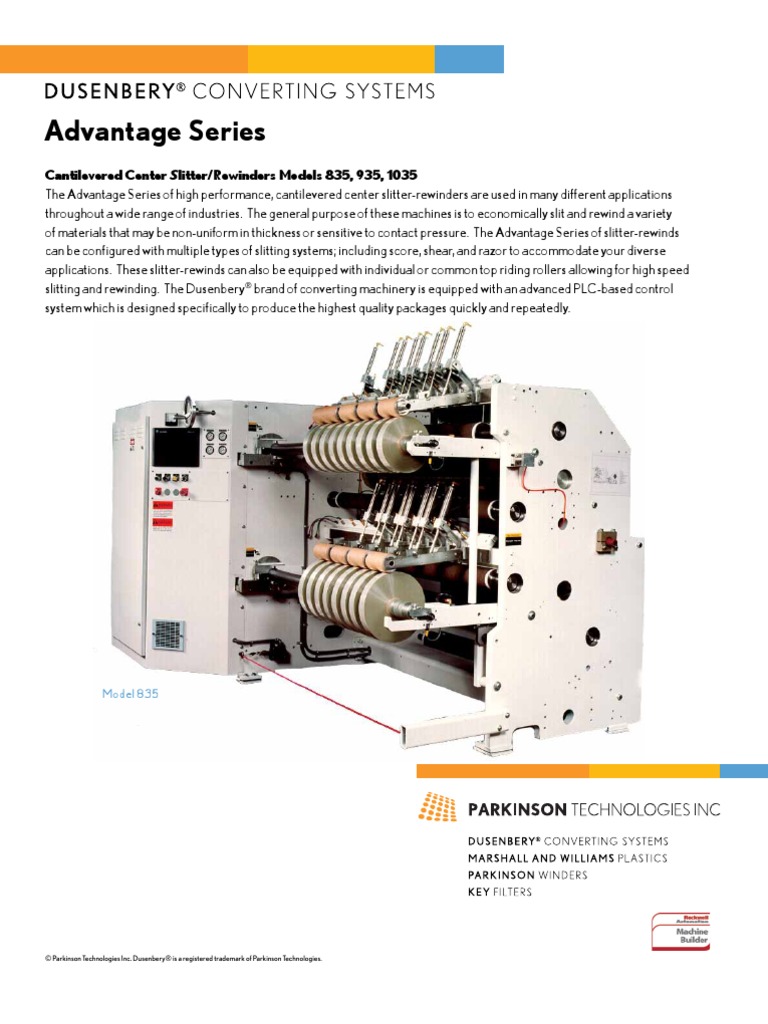 PT Dusenbery Advantage Series 13 | PDF | Equipment | Machines