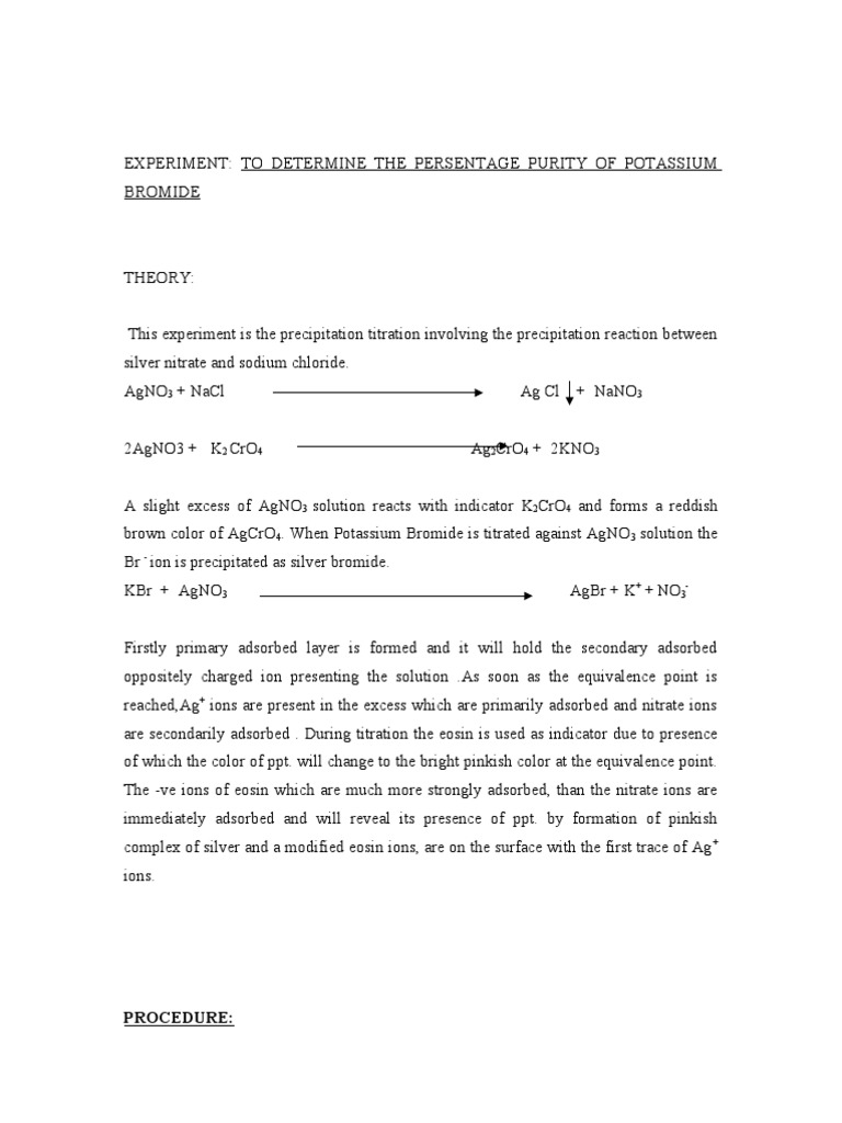 Fajans Method | Titration | Silver