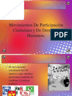 Movimientos de Participación Ciudadana y de Derechos Humanos