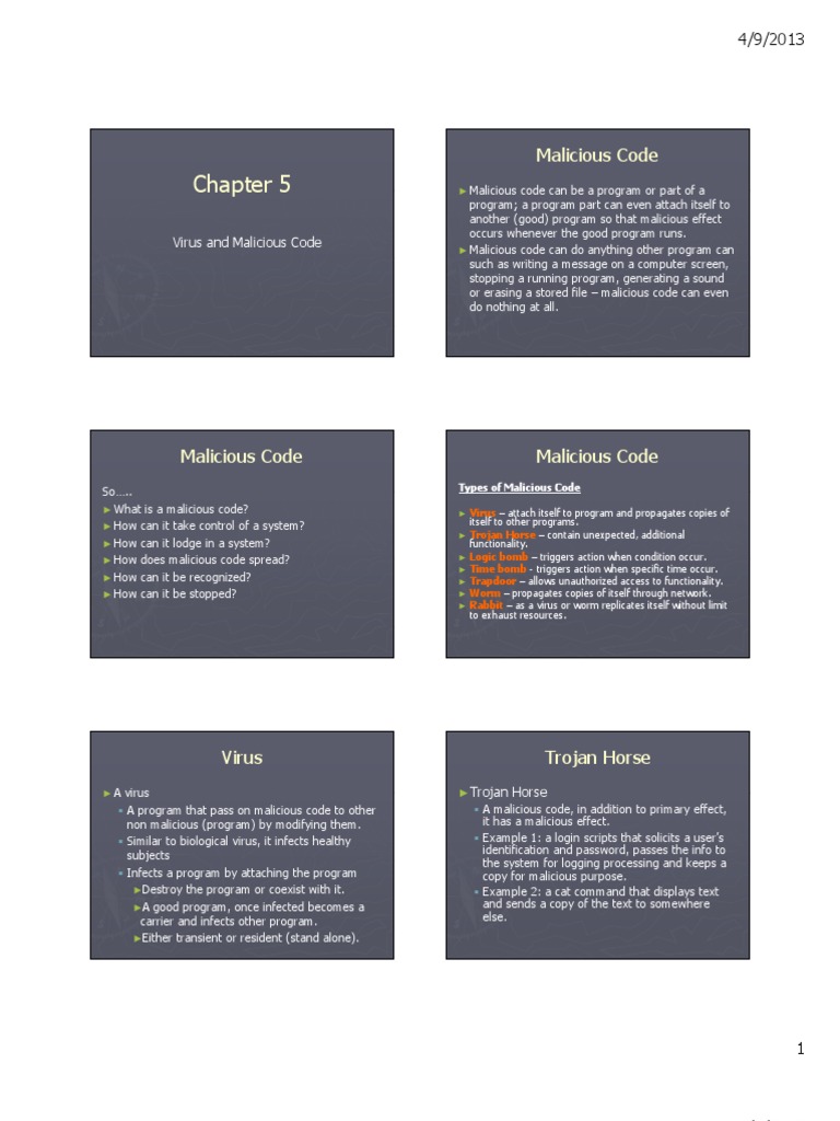 Understanding Malicious Code Types | PDF | Computer Virus | Booting