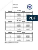 UTS Periodo Academico 2013-1