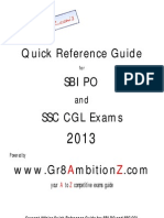 Quick Reference Guide For IBPS - Gr8AmbitionZ