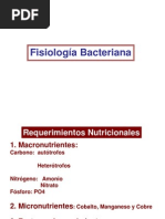 Clase 2- Fisiologia Bacteriano