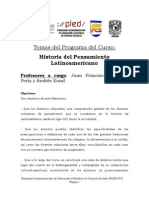 1 Historia Del Pensamiento Latinoamericano