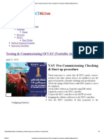 Testing & Commissioning of VAV (Variable Air Volume) Method Statement HQ