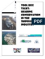 Tool Box Talk Series - Hearing Conservation in Shipbuilding - FINAL - 042409