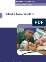 Following Caesarean Birth