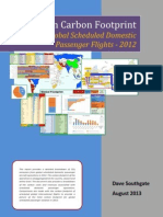 Aviation Carbon Footprint: Global Scheduled Domestic Passenger Flights - 2012