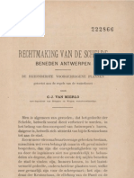 1897 - Van Mierlo - Rechtmaking Van de Schelde Beneden Antwerpen