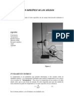 CALOR ESPECÍFICO DE LOS SÓLIDOS Del Folleto