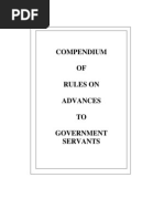 Compendium OF Rules On Advances TO Government Servants