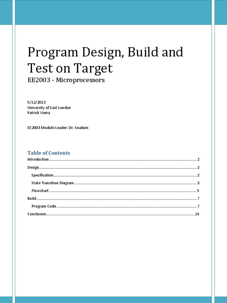 Microcontroller Security System Design | PDF | Microcontroller | Subroutine
