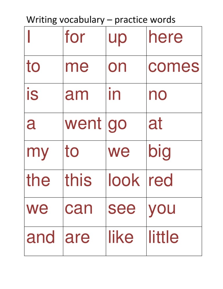 32 Writing Words | PDF