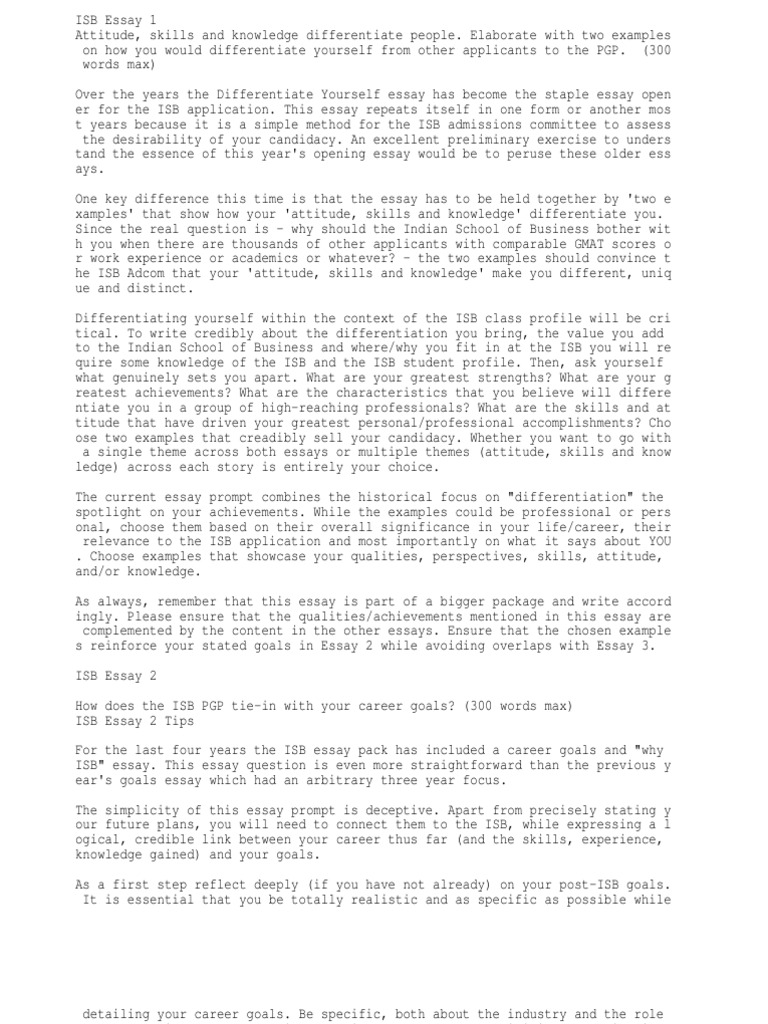 Isb essays 2021 image