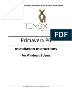 Primavera P6 Professional Windows 8 Installation Instructions