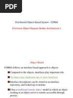 Distributed Object-Based System: CORBA : Common Object Request Broker Architecture