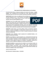 Comunicado de Cladem Py sobre la aprobación de modificaciones a la Ley de Defensa y Seguridad Interna