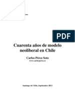 Cuarenta Años de Modelo Neoliberal en Chile