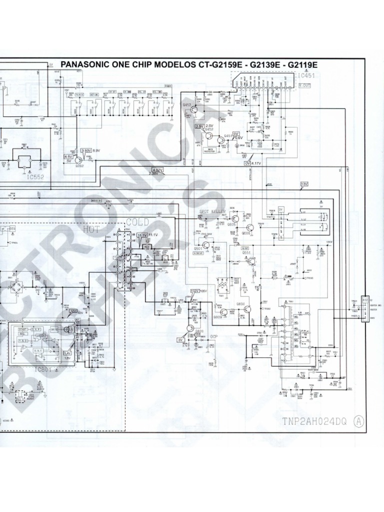Panasonic TV Ct-G2159e Schematic | PDF